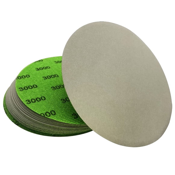 Discos de lija AutKerige 3000, papel de lija húmedo y seco, 15 cm, 25 unidades