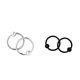 thumbnail image 2 of 2 pares de acero inoxidable 316l cuentas cautivas nariz tragus labio pezón anillos del vientre, 2 of 3