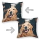 thumbnail image 2 of Golden Retriever Fundas de almohada de terciopelo con tema, regalos de funda de almohada, decoración para el hogar, cojín de lanzar, regalo de cumpleaños para fans y parejas.50*50cm., 2 of 6
