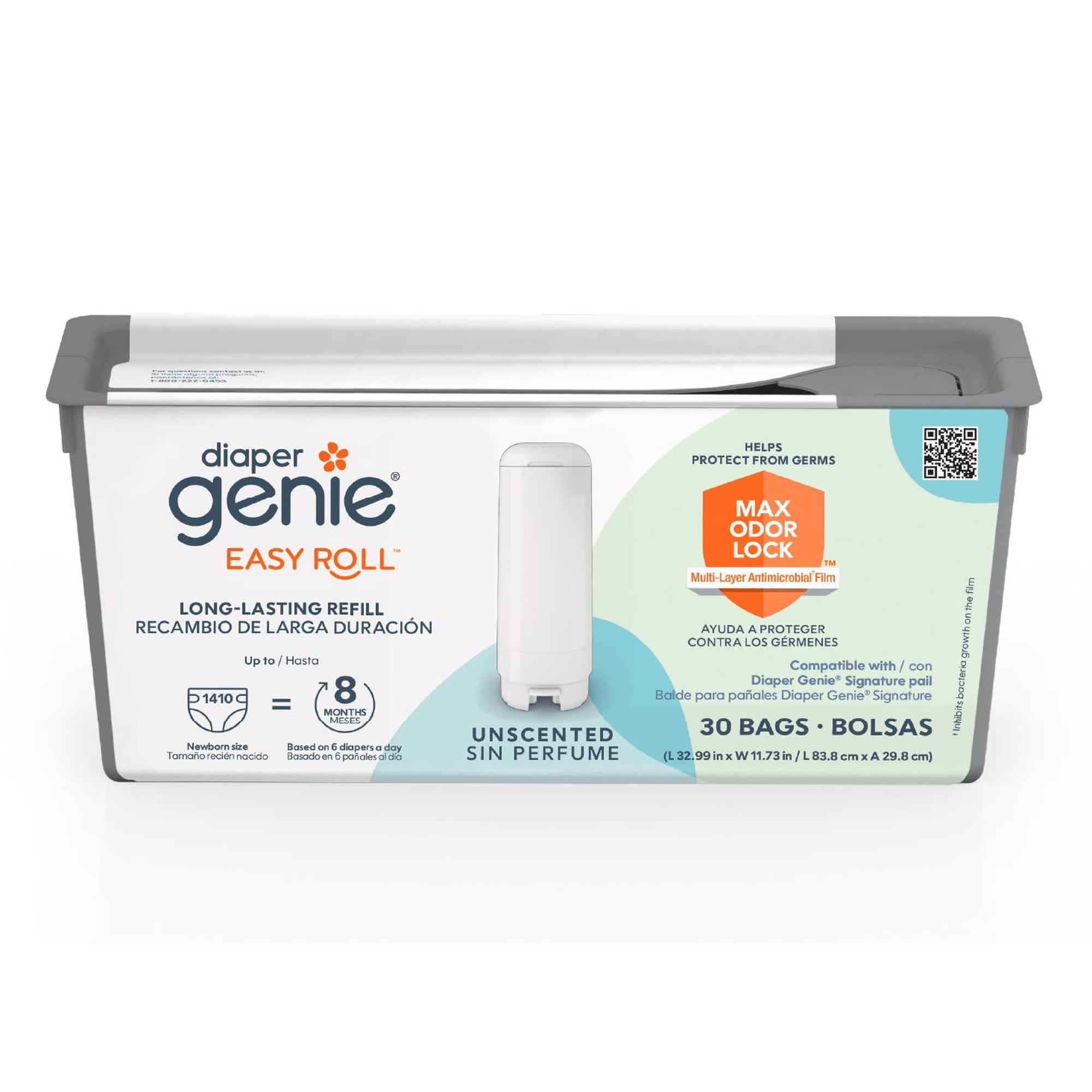 Recambio Diaper Genie Easy Roll Para Cubos Diaper Genie