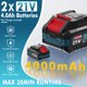 thumbnail image 4 of Soplador de hojas inalámbrico GROWORT 630 CFM/160 MPH, 21 V con batería de 2 x 4 Ah, 4 of 8
