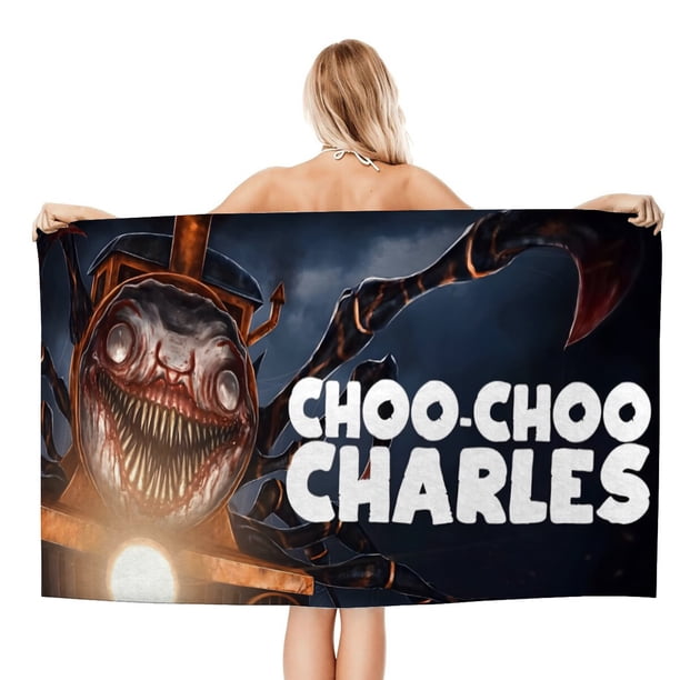 Choo-Choo Charles Toalla de playa de secado rápido con diseño temático, regalo para mujeres y niñas, ideal para cumpleaños, fans, amantes de la música, uso en la playa o al aire libre, 78 × 160 cm