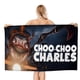 thumbnail image 1 of Choo-Choo Charles Toalla de playa de secado rápido con diseño temático, regalo para mujeres y niñas, ideal para cumpleaños, fans, amantes de la música, uso en la playa o al aire libre, 78 × 160 cm, 1 of 6