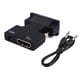 thumbnail image 1 of Adaptador HDMI a VGA y Audio Plug Jack 3,5 Convertidor a HDMI hembra a VGA macho con Audio, 1 of 3