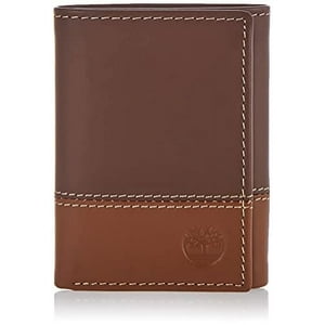 Billetera Tríptica Timberland De Piel Con Ventana De Identif