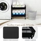 thumbnail image 4 of Rolling Cart LIWNYRK de 2 niveles para almacenamiento debajo del escritorio, negro, 4 of 8
