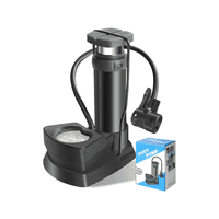 Genérico - Bomba Inflador De Pie Para Neumáticos, Bicicleta, Moto, Pelotas Y Autos