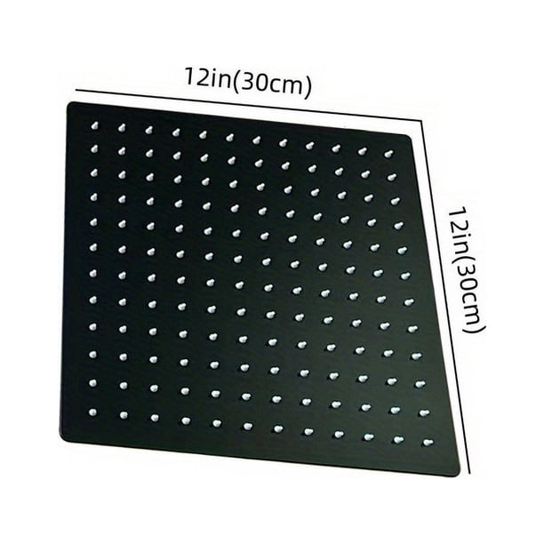 1pc Ultra-Thin Stainless Steel Rainfall Shower Head - Enhance Your Bathing Experience with a Soothing Spray