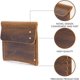 thumbnail image 5 of Estuche delgado para anillos, estuche de cuero para anillos, hecho a mano, portátil, duradero, de cuero sintético, estilo retro, para propuestas, compromisos y bodas., 5 of 7