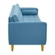 thumbnail image 5 of Sofa Retro 3cg Felpa 01 Azul Petroleo, 5 of 6