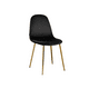 thumbnail image 1 of Silla Trendytop Para Comedor Asiento Felpa Estructura Dorada - Negro, 1 of 3