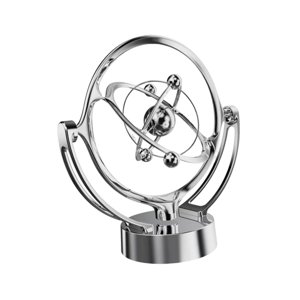 Magideal - Juguete De Escritorio Con Movimiento, Decoración Del Hogar, Escultura De Equilibrio Portátil, Versátil Y Decorativa, Para Estantería, Fiesta, Regalo, Plata
