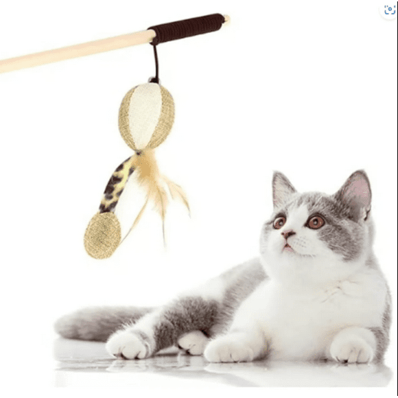 Juguete Para Gatos Burlas Palo De Plumas De Suzuki Madera