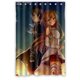 thumbnail image 1 of Cortina de ducha Kirito Asuna, juego de cortina de baño con ganchos, tamaño 48 x 72 pulgadas, 1 of 3