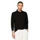 thumbnail image 1 of Polo Tommy Hilfiger de manga larga, corte regular, negro para hombre, 1 of 3