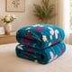 thumbnail image 3 of Cubrecama de Invierno Plush con Chiporro 2 Plazas  Color Turquesa de Mariposas, 3 of 3
