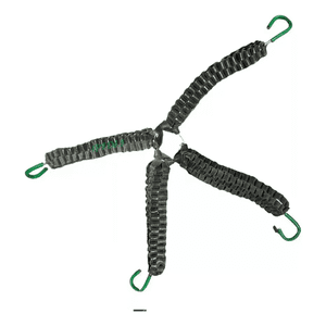 Genérico - Pulpo Caucho Artesanal Amarre Multiuso Tensor Jebe 1 Unid Negro