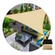 thumbnail image 2 of Carpa Toldo Vela Triangular Vela Sombra 3x3x3 Lona Color Beige Arena, 2 of 8