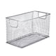 thumbnail image 2 of Cesta De Almacenamiento De Malla De Alambre, Contenedor Organizador Para Cocina, Baño, Despensa, Color Plateado, 2 of 5
