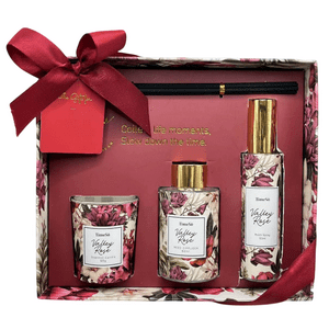 Wakeshome - Aromatizador Para El Hogar Difusor+Spray+Vela Aromatica 60Ml Rosa