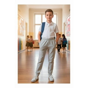 Broskis - Pantalon Buzo Escolar Gris