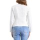 thumbnail image 3 of INSPIRE CHIC Chaqueta de Jean Elástica para Mujer de Regreso a Clases con Cuello de Solapa y Un Botón de Manga Larga para Trabajo XS Beige, 3 of 6