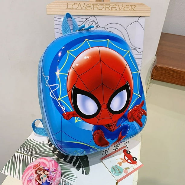 Disney Cartoon Spiderman Boys Children's Backpack Sofia School Bag Cute Kitty Girl Baby Backpack Cartoon Egg Shell Bags