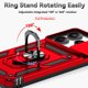 thumbnail image 2 of Funda Resistente Anillo Soporte Xiaomi Note 14 4G Privacidad Cámara Montaje Magnético Rojo, 2 of 5