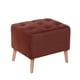 thumbnail image 1 of Pouf Lyon Tela Velvet Chocolate, 1 of 3