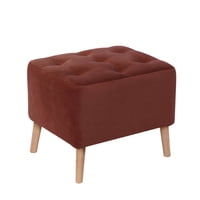 Latam Home - Pouf Lyon Tela Velvet Chocolate
