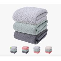 Atlas - Set 3 Toalla De Baño Lana Gris Claro/Verde/Gris Oscuro