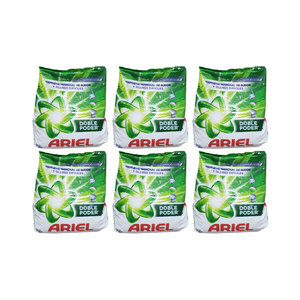 Pack 6 Detergente Ariel En Polvo Doble Poder 700G Cu, Rinde Más