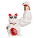 thumbnail image 1 of Brazo Musculoso Chino Lucky Cat Figurilla Fortune Brazo Que Agita Para Coche Blanco 1, 1 of 3