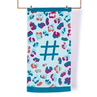 Mashini - Toalla De Playa Juego 70X150 Gato Celeste