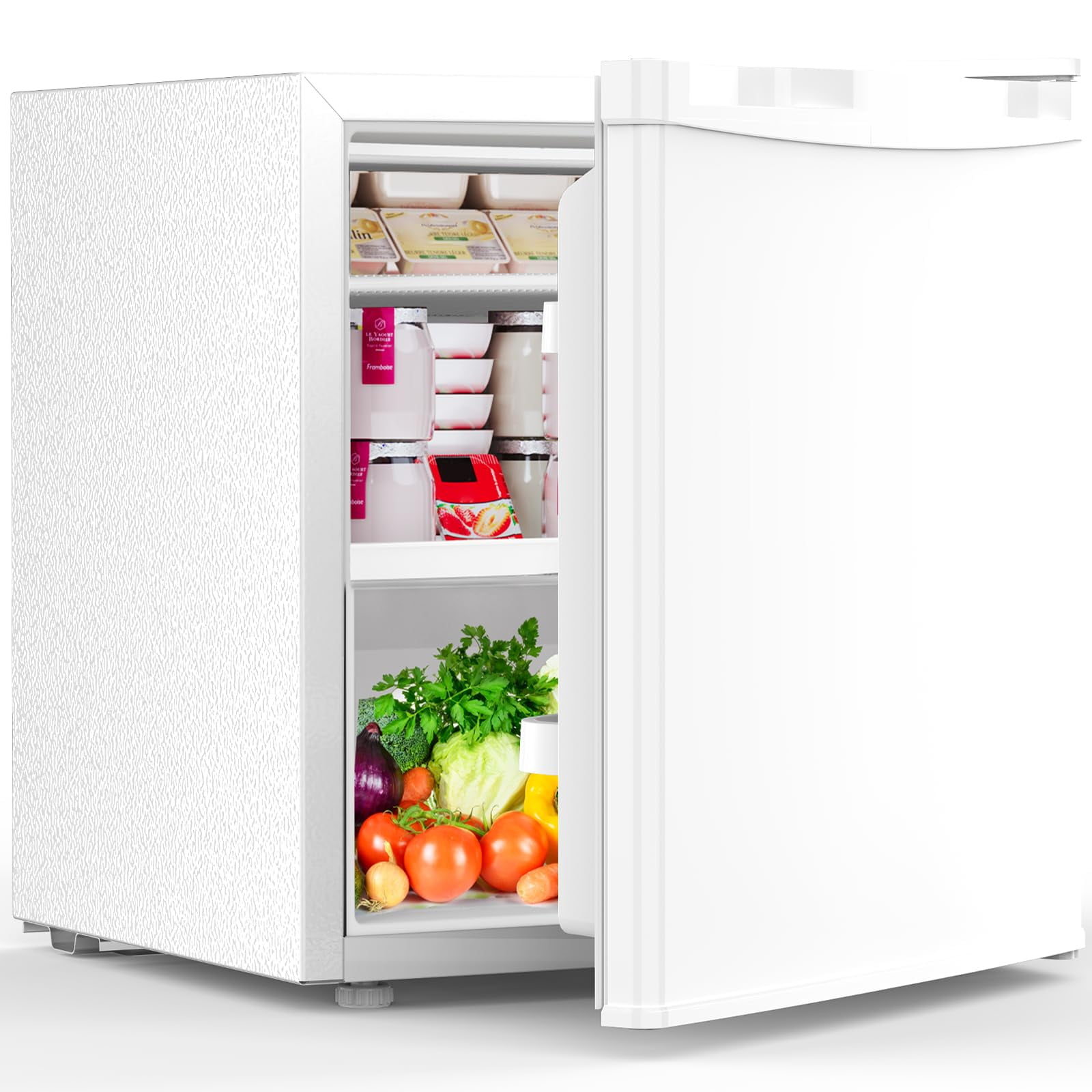 Minirefrigerador Electactic De 1.6 Pies Cúbicos Con Congelador, Color Blanco