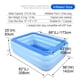 thumbnail image 3 of Piscina inflable HIWENA 208x142x64 cm Suelo suave Azul, 3 of 6