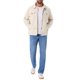 thumbnail image 2 of INSPIRE CHIC Chaqueta de Camionero de Pana con Bolsillos y Botones de Manga Larga de Color Sólido para Hombre XL Blanco, 2 of 5