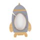 thumbnail image 1 of Madera Rocket Shpae Piggy Bank Decoraciones De Escritorio Para Ni?os, Ni?as De 3 A 12 A?os, Gris, 1 of 5