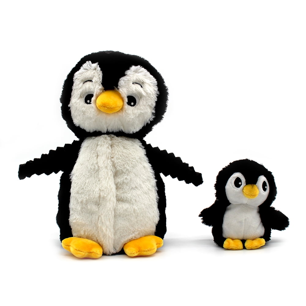 Les Ptipotos - Peluche Pingüino Iglou Mamá Y Bebé - Negro