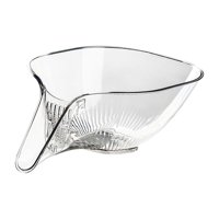 Magideal - Colador De Cocina, Colador De Frutas Y Verduras, Cesta De Lavado Portátil Multiusos Para Pasta, Lavado De Verduras, Drenaje De Fideos , Claro