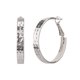 thumbnail image 1 of Aros Time and Tru tono plateado martillado, 1 of 3