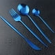 thumbnail image 4 of XmhyTop Juego de Cubiertos de Cocina de 24 Piezas, Inoxidable, Color Azul, Ideal para Hogares y Eventos, 4 of 5