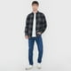 thumbnail image 4 of Camisa Hombre Diseño Cuadros Negro Corona, 4 of 5