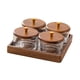 thumbnail image 5 of Juego De Bandejas Divididas Para Frutos Secos Con Tapas De Madera Para Mesa De Inauguración De La Casa En La Oficina, 4 Compartimentos, 5 of 5
