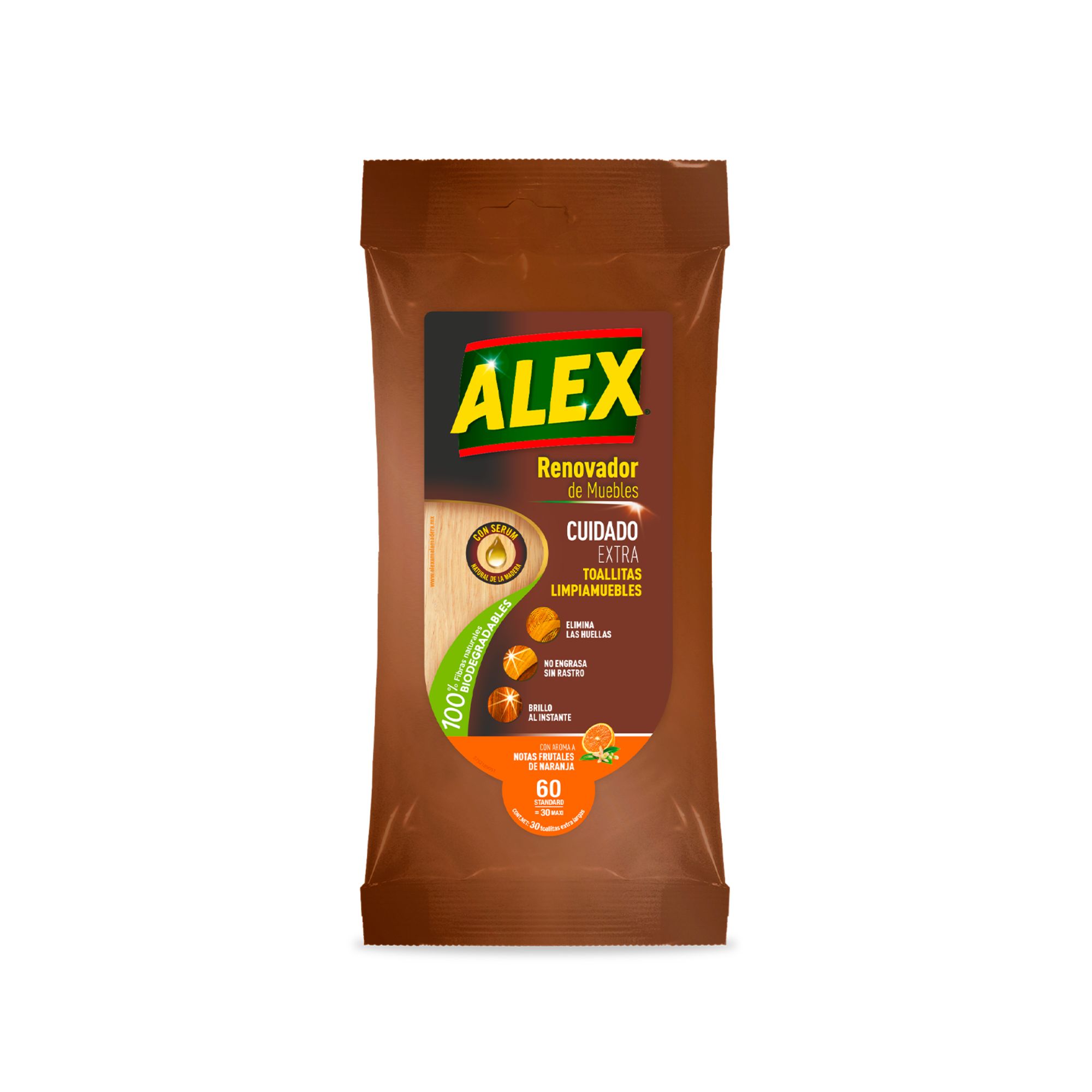 Toallitas Húmedas Lustramuebles 30Un - Alex