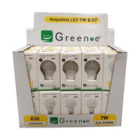 Green E - Ampolleta Led E27 / Luz Cálida 7W / Pack 20 Unidades