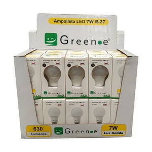 Green E - Ampolleta Led 7W / E27 Luz Cálida / X20 Unidades