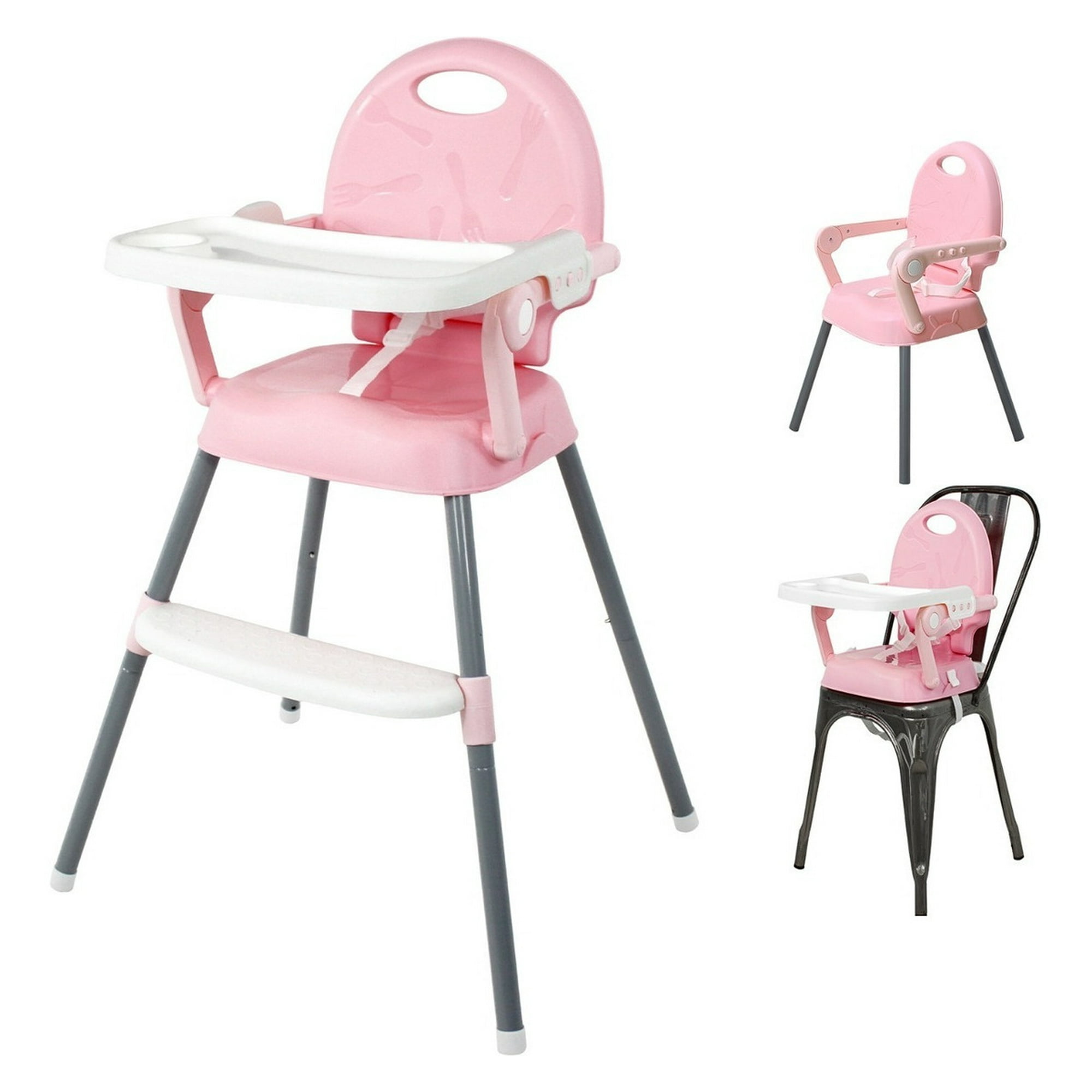 Little Monkey - Silla De Comer 3 En 1 Plegable Para Bebé