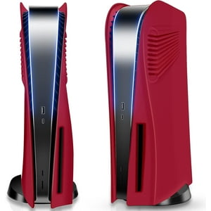 Placa De Cubierta Aaronmei Para Consola Ps5 Disc Edition Rosa Rojo