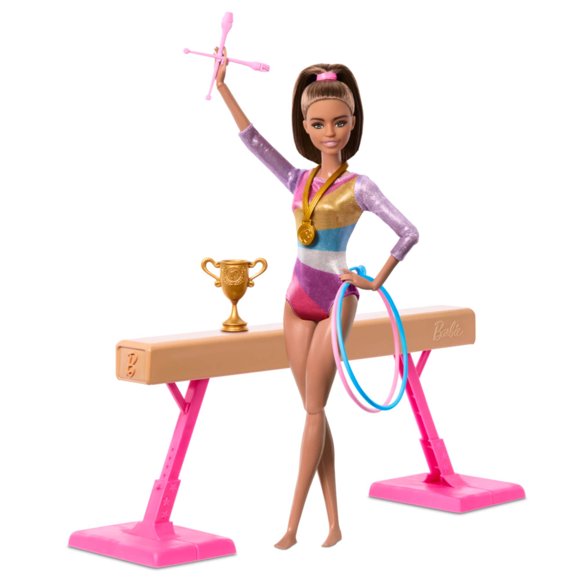Juegos didácticos Set Gimnasta Cabello Castaño - Barbie Profesiones